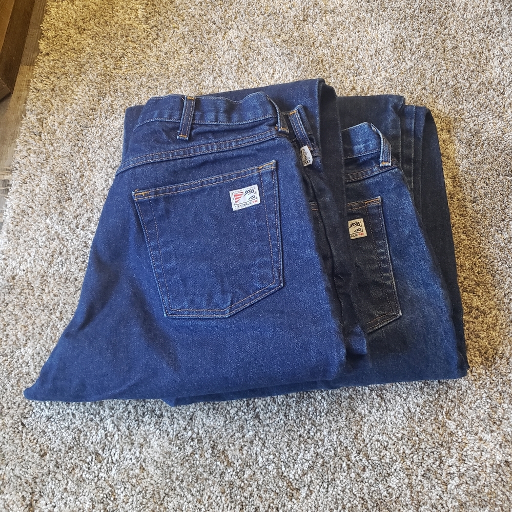 38X34 FR FIRE RESISTANT TYNDALE JEANS IN EUC BUNDLE LOT OF 2 PAIR